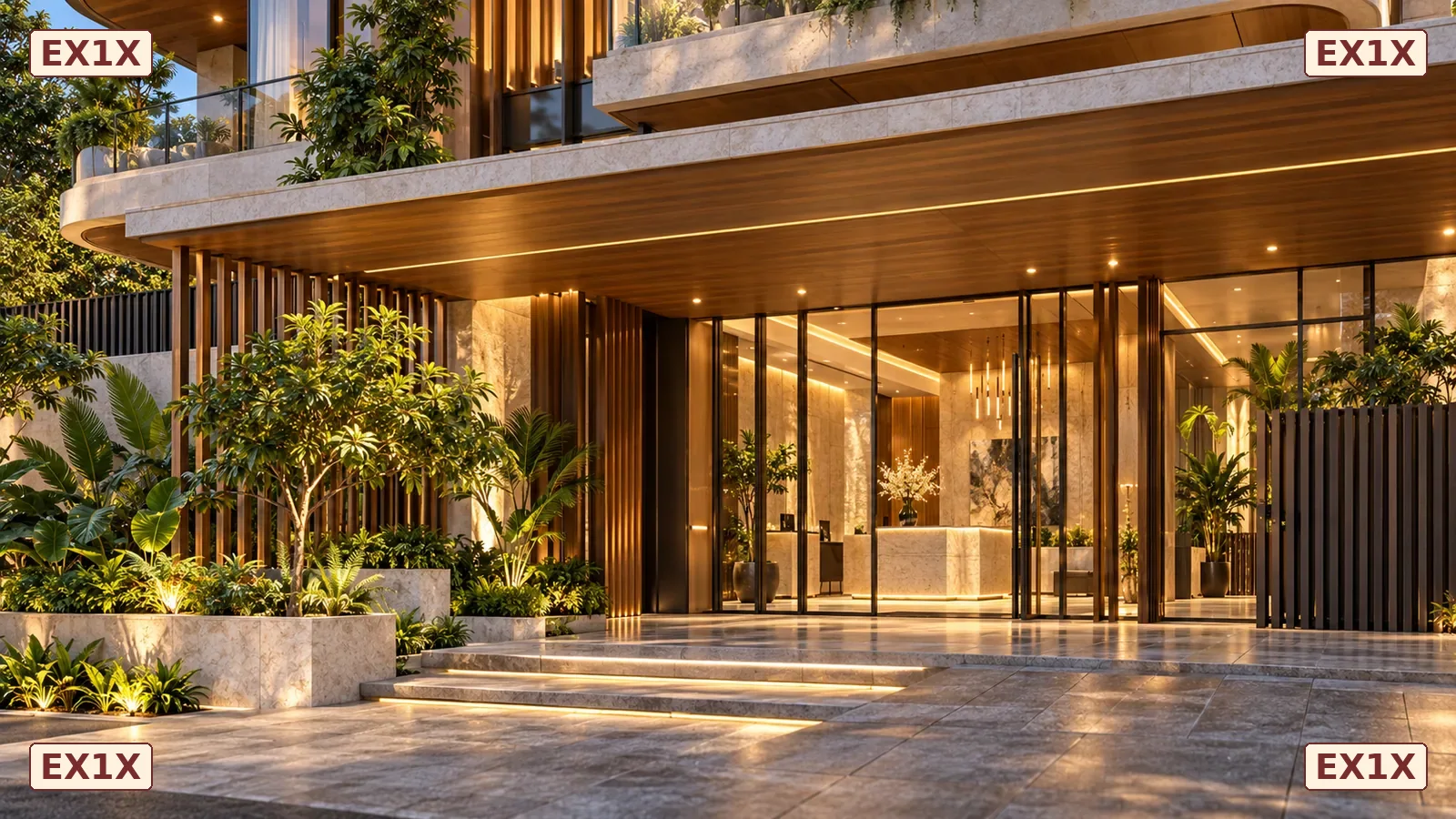 Entrance arrival