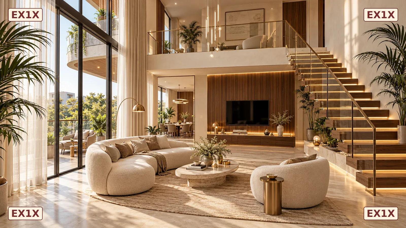 Double-height living