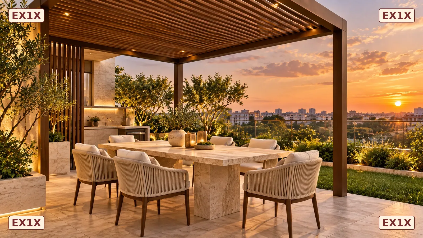 Pergola dining