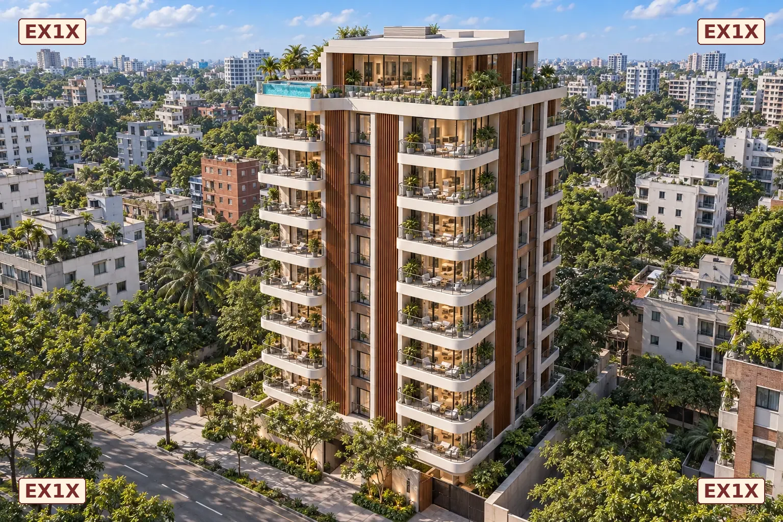 Drone view — Upper tower