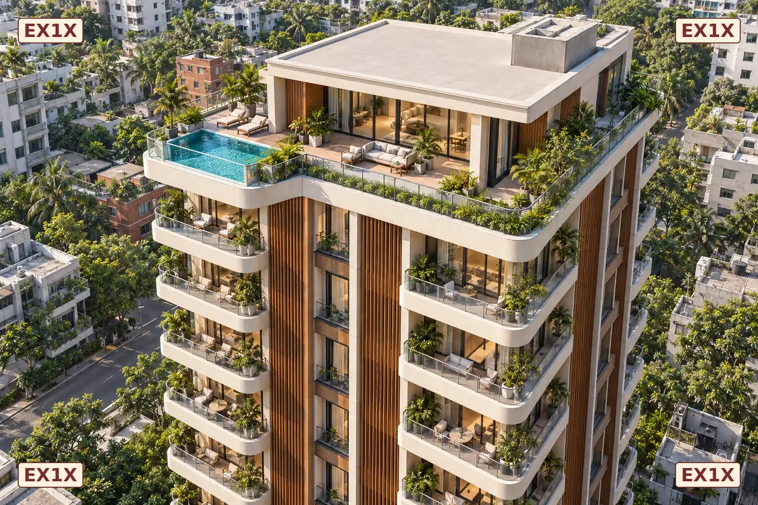 Drone view — Terrace study