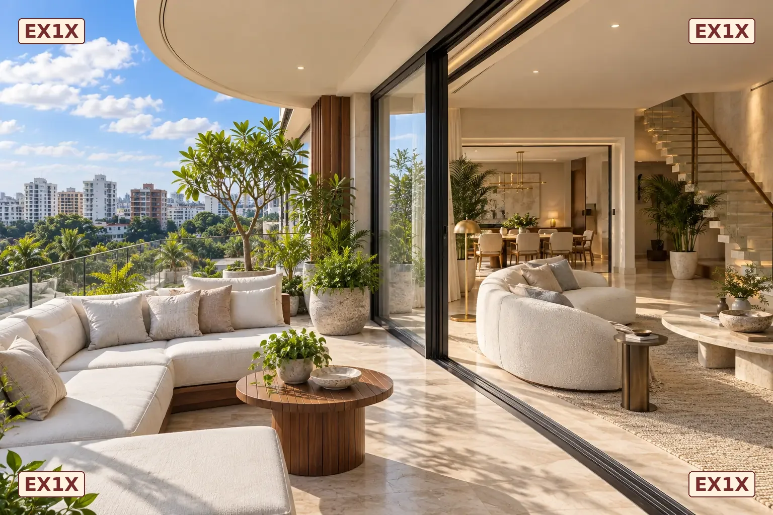 Private balcony lounge